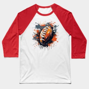 American Football – Grunge Splash Design Baseball T-Shirt